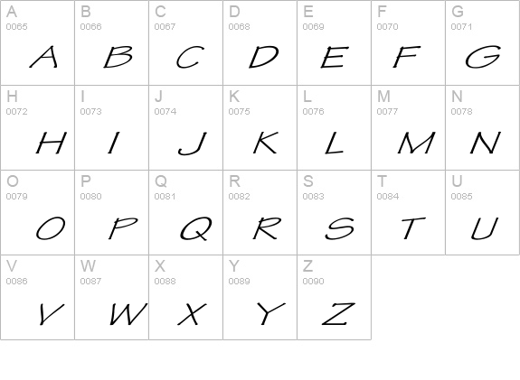 Tekton Ex Italic details - Free Fonts at FontZone.net