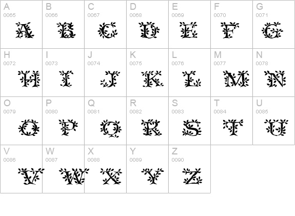 TenderleafCaps details - Free Fonts at FontZone.net