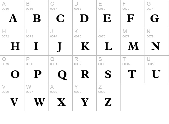 Terminus Black SSi Bold details - Free Fonts at FontZone.net