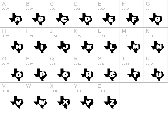 Texas details - Free Fonts at FontZone.net