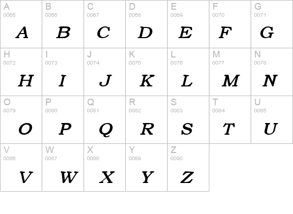 Text Serif Italic HPLHS details - Free Fonts at FontZone.net