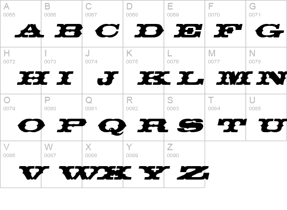 Thunder row Italic details - Free Fonts at FontZone.net