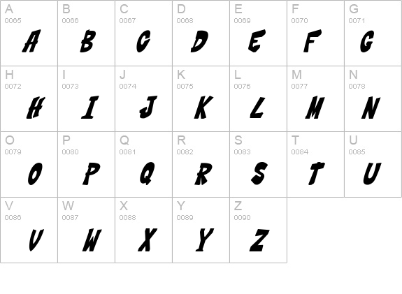 THWACK!!! details - Free Fonts at FontZone.net