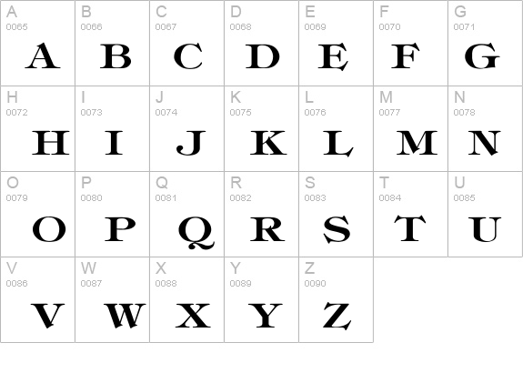 Timpani-Bold Wd details - Free Fonts at FontZone.net