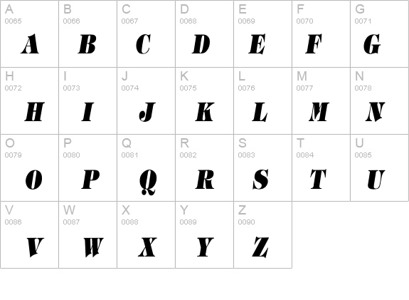 Timpani_Heavy-Italic Cn details - Free Fonts at FontZone.net