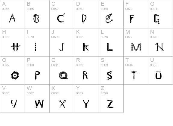 ToolShopCaps details - Free Fonts at FontZone.net