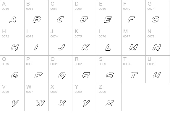 Toon Town Industrial Shad Ital details - Free Fonts at FontZone.net