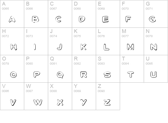 Toon Town Industrial Shadow details - Free Fonts at FontZone.net