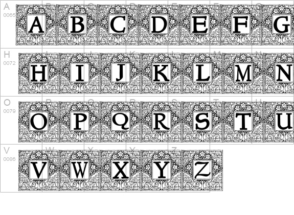 Topiary_Initials details - Free Fonts at FontZone.net