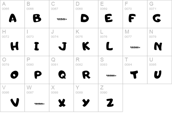 Toybox details - Free Fonts at FontZone.net