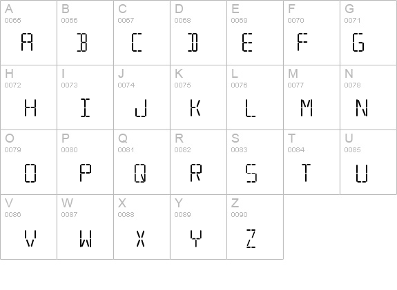 Transponder AOE details - Free Fonts at FontZone.net