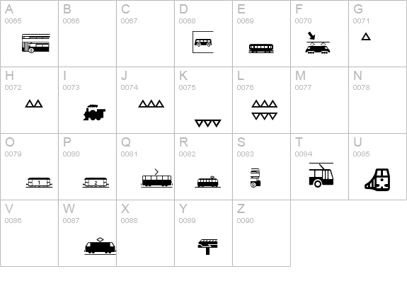 TransportationP02 details - Free Fonts at FontZone.net