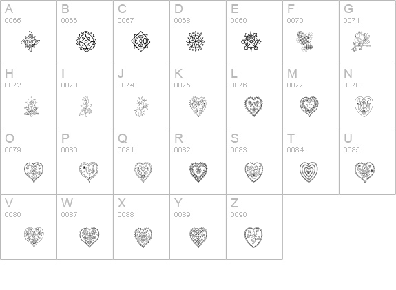 Treasury of Design details - Free Fonts at FontZone.net