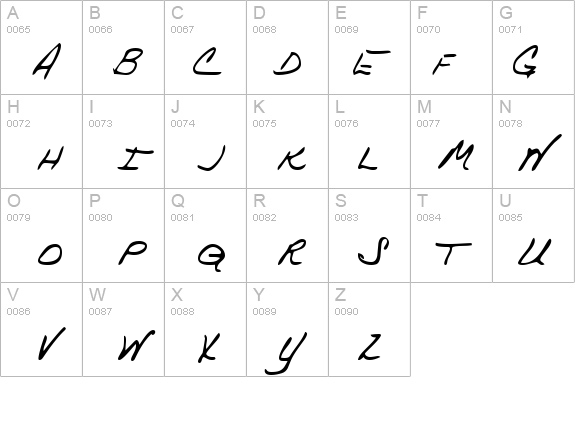 TrixiesHand details - Free Fonts at FontZone.net