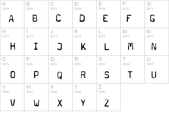 Typewriter - a602 (dead postman 2004) details - Free Fonts at FontZone.net