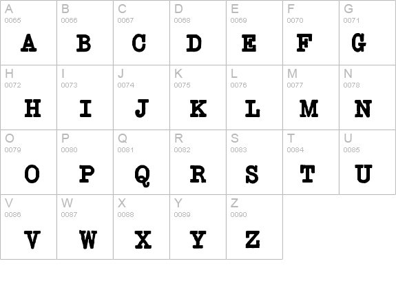 Typewriter-Bold details - Free Fonts at FontZone.net