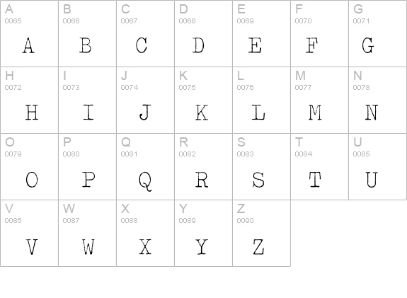 Typewriter-ExtraLight details - Free Fonts at FontZone.net