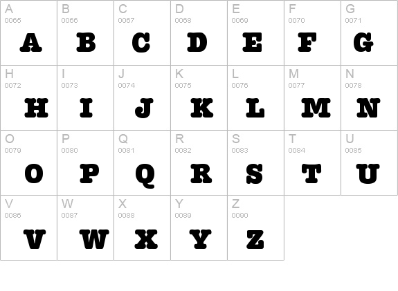 Typewriter-Heavy details - Free Fonts at FontZone.net