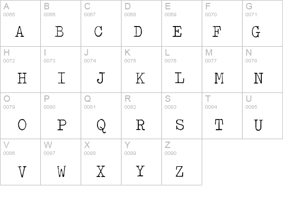 Typewriter-Light details - Free Fonts at FontZone.net