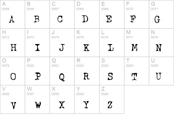 Typewriter Oldstyle details - Free Fonts at FontZone.net