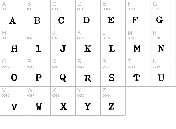 Typewriter Royal 200 details - Free Fonts at FontZone.net