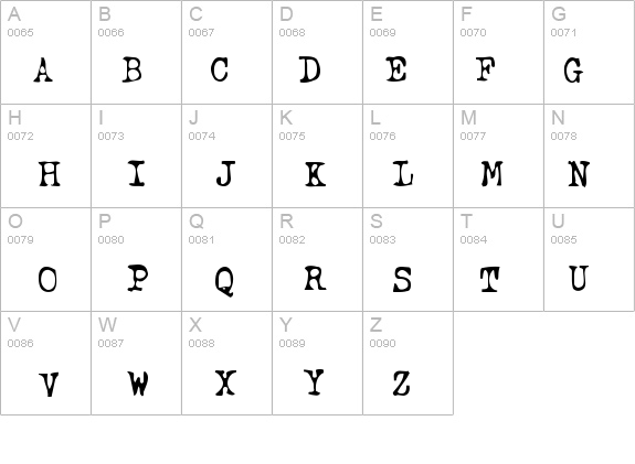 TypewriterOldstyle details - Free Fonts at FontZone.net