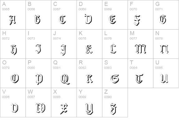 TypographerGotisch Schatten S details - Free Fonts at FontZone.net