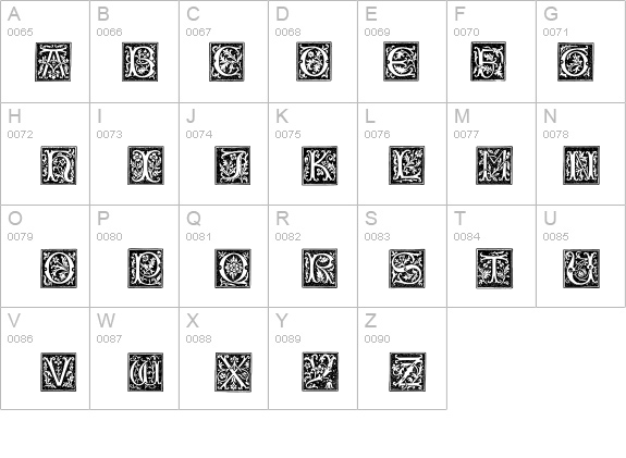 TypographerWoodcutInitialsOne details - Free Fonts at FontZone.net