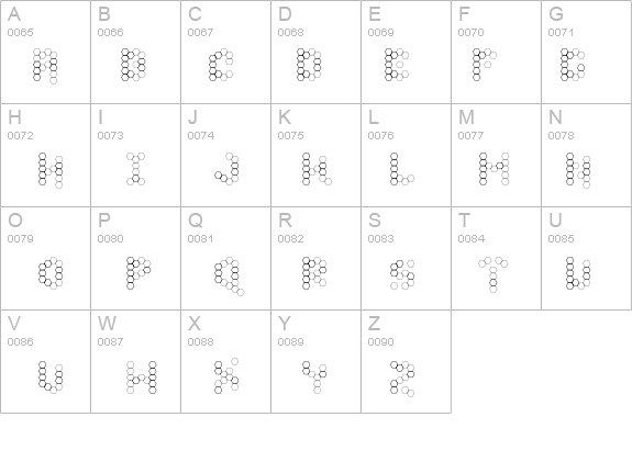 U Honeycombed details - Free Fonts at FontZone.net