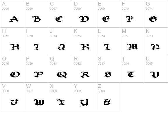 UberhÃ¶lme Expanded details - Free Fonts at FontZone.net