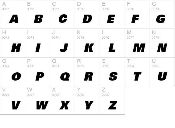 Ultimate-HeavyIta details - Free Fonts at FontZone.net