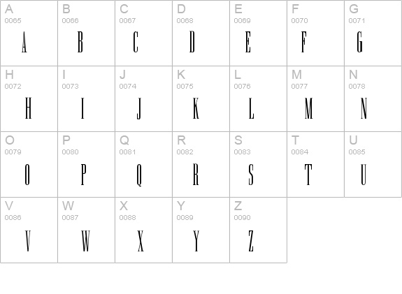 UltraCondensedSerif details - Free Fonts at FontZone.net