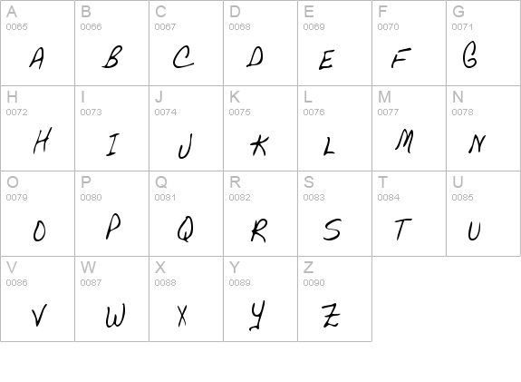 UrsasHand details - Free Fonts at FontZone.net