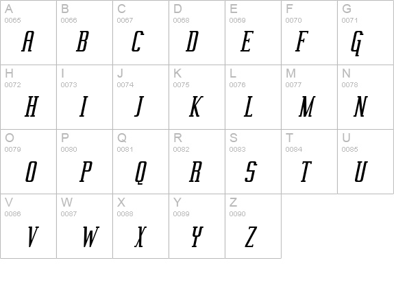 Vahika Italic details - Free Fonts at FontZone.net