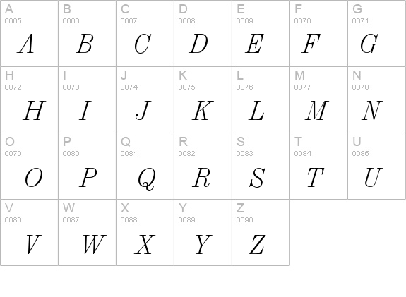 Valencia-XlightIta details - Free Fonts at FontZone.net