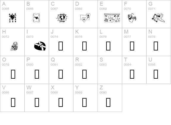 Valentine details - Free Fonts at FontZone.net