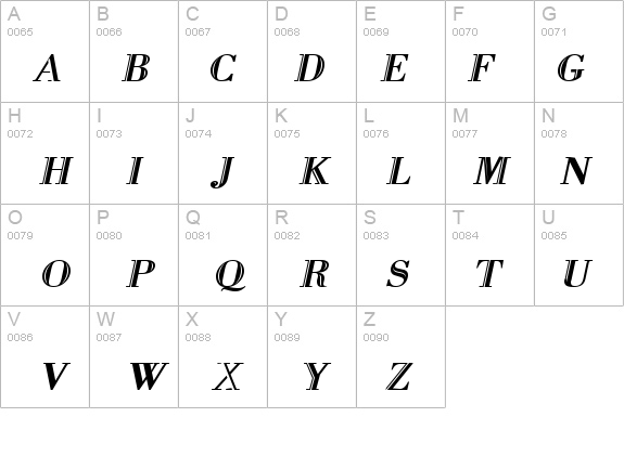 VangardOpen Italic details - Free Fonts at FontZone.net