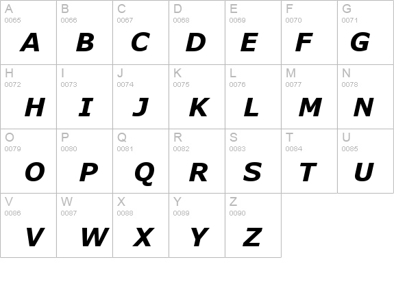 Verdana Bold Italic details - Free Fonts at FontZone.net
