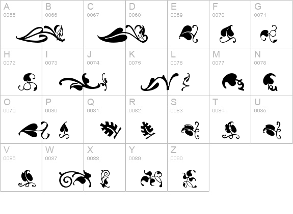 VineLeaves2BH details - Free Fonts at FontZone.net