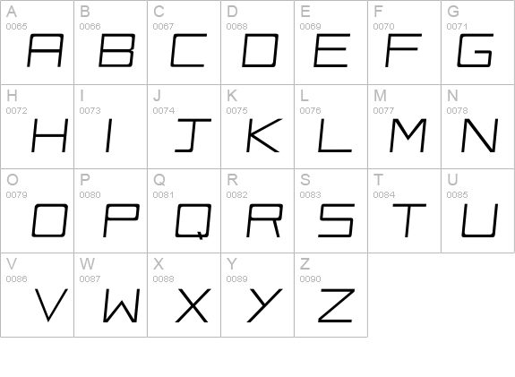 Vox-Slanted details - Free Fonts at FontZone.net