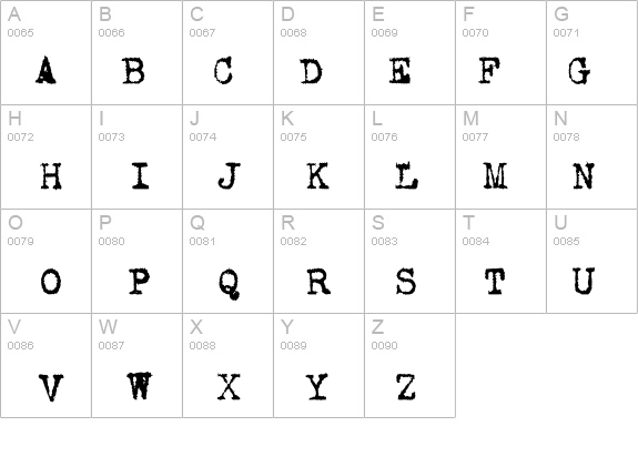 VTypewriter-Corona details - Free Fonts at FontZone.net