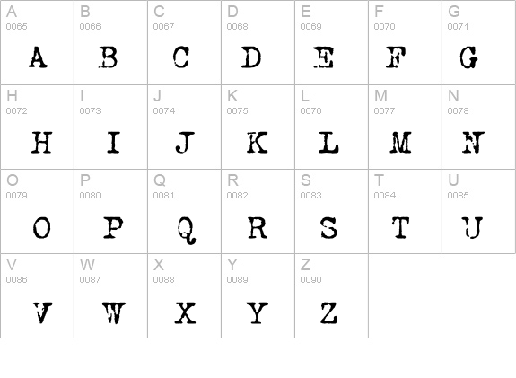 VTypewriter-RemingtonPortable details - Free Fonts at FontZone.net