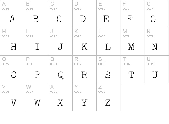 VTypewriter-Royal details - Free Fonts at FontZone.net
