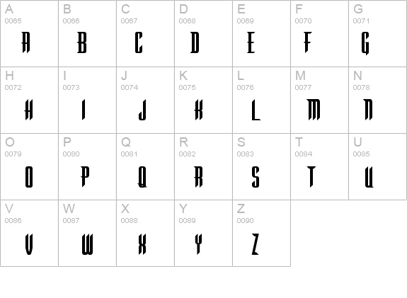 Warlock details - Free Fonts at FontZone.net