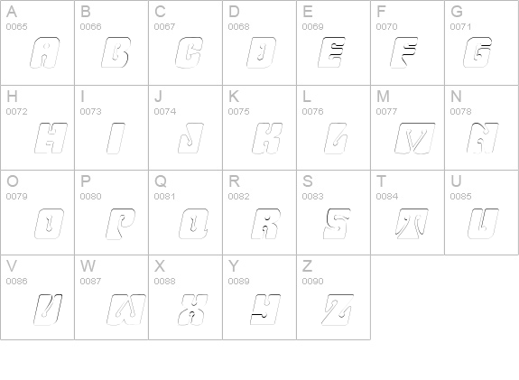 WavyOrnamentalOutline Oblique details - Free Fonts at FontZone.net