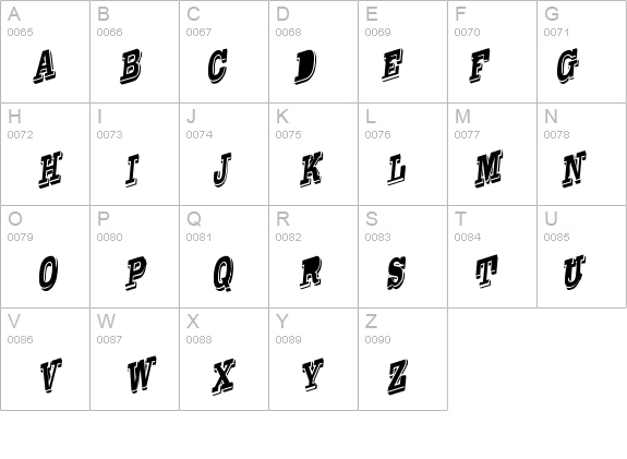 WesternSlant Regular details - Free Fonts at FontZone.net