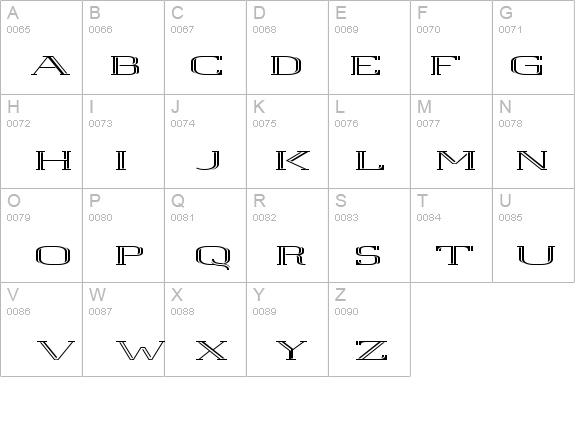 White Line Rolled details - Free Fonts at FontZone.net