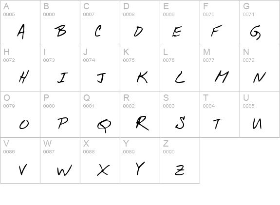 WinstonsHand Regular details - Free Fonts at FontZone.net