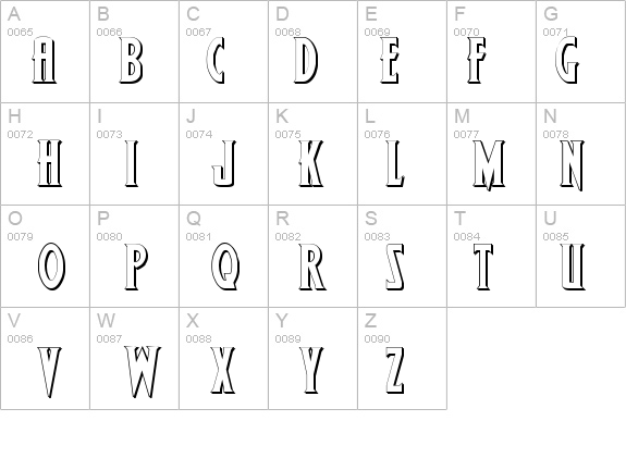 Wolf-s Bane Bold Shadow details - Free Fonts at FontZone.net