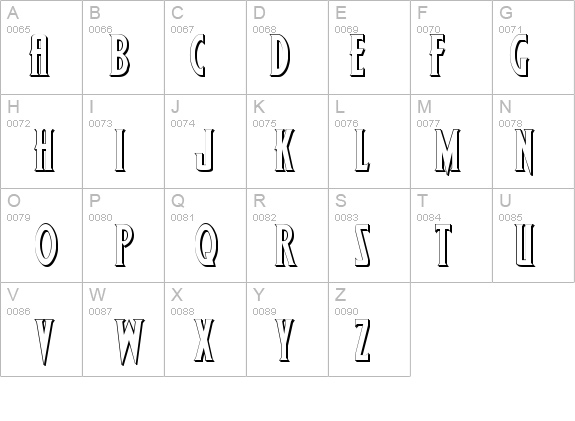 Wolf's Bane Shadow details - Free Fonts at FontZone.net